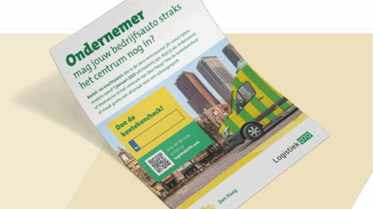 Campagne zero-emissiezone in Den Haag